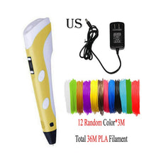 Load image into Gallery viewer, Dikale 3D Printing Pen DIY 3D Pen Pencil 3D Drawing Pen Stift PLA Filament For Kid Child Education Creative Toys Birthday Gifts
