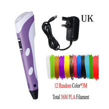 Load image into Gallery viewer, Dikale 3D Printing Pen DIY 3D Pen Pencil 3D Drawing Pen Stift PLA Filament For Kid Child Education Creative Toys Birthday Gifts